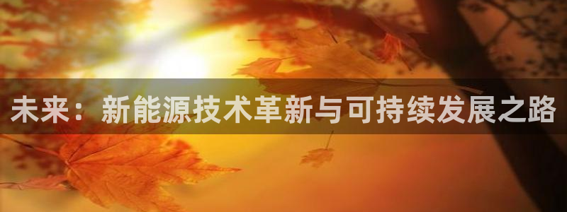 新宝gg吧：未来：新能源技术革新与可持续