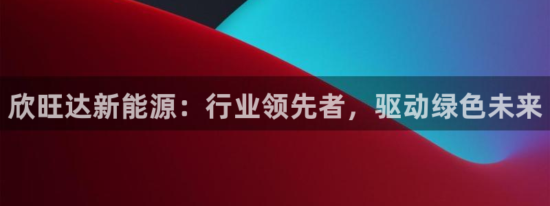 新宝GG最高返点多少:欣旺达新能源:行业领先者,驱动绿色未来