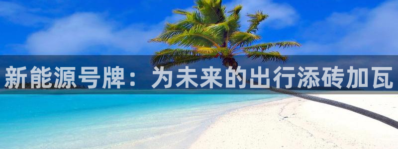 新宝gg 创造:新能源号牌:为未来的出行添砖加瓦